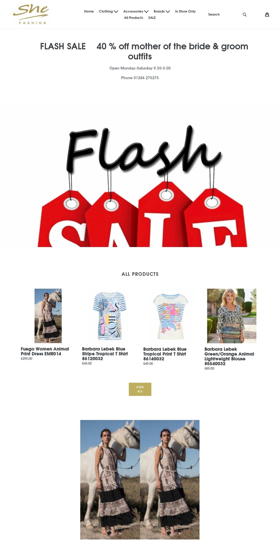 shefashions.co.uk shopify website screenshot