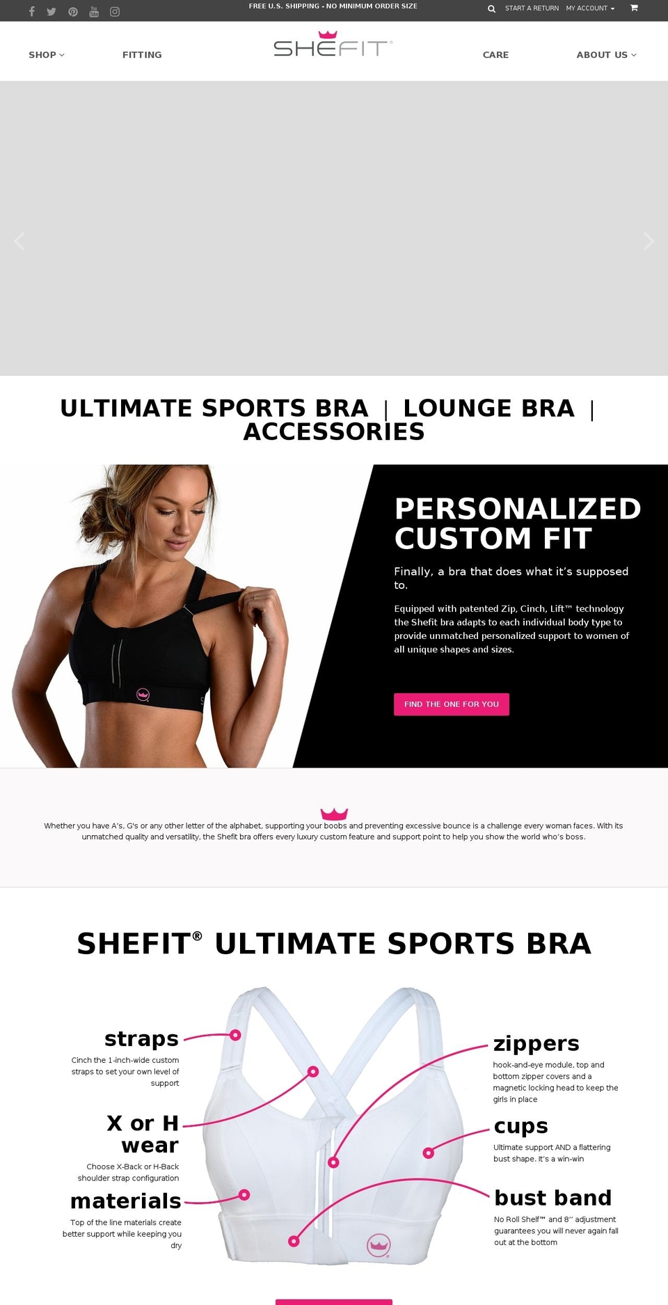 shefitgear.com — Shopify storefront screenshot