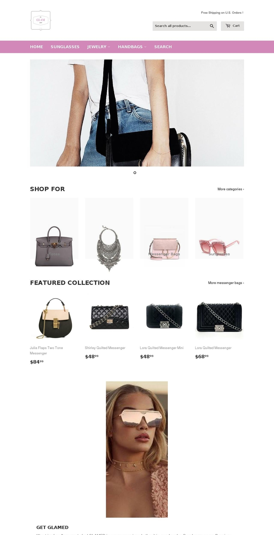 sheglamshop.com — Shopify storefront screenshot