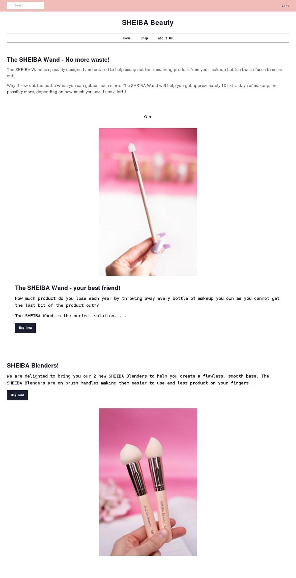 sheibabeauty.com.au shopify website screenshot