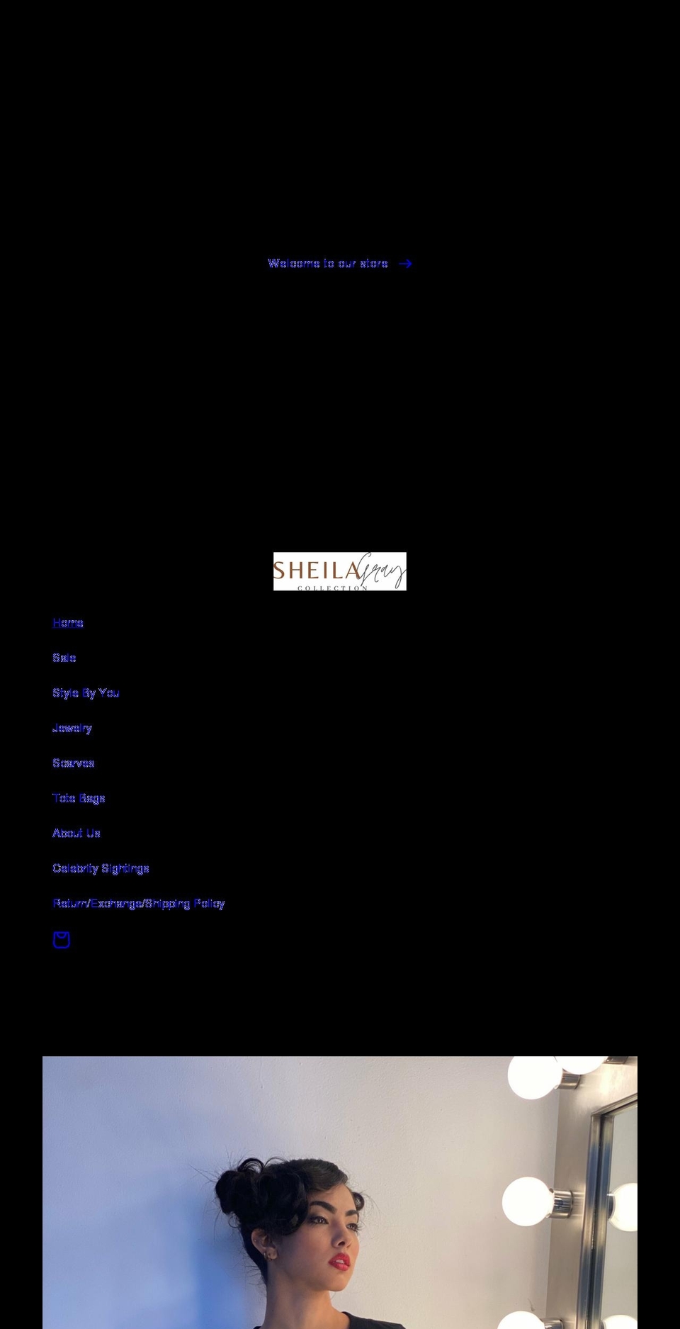 sheilagraycollections.com — Shopify storefront screenshot