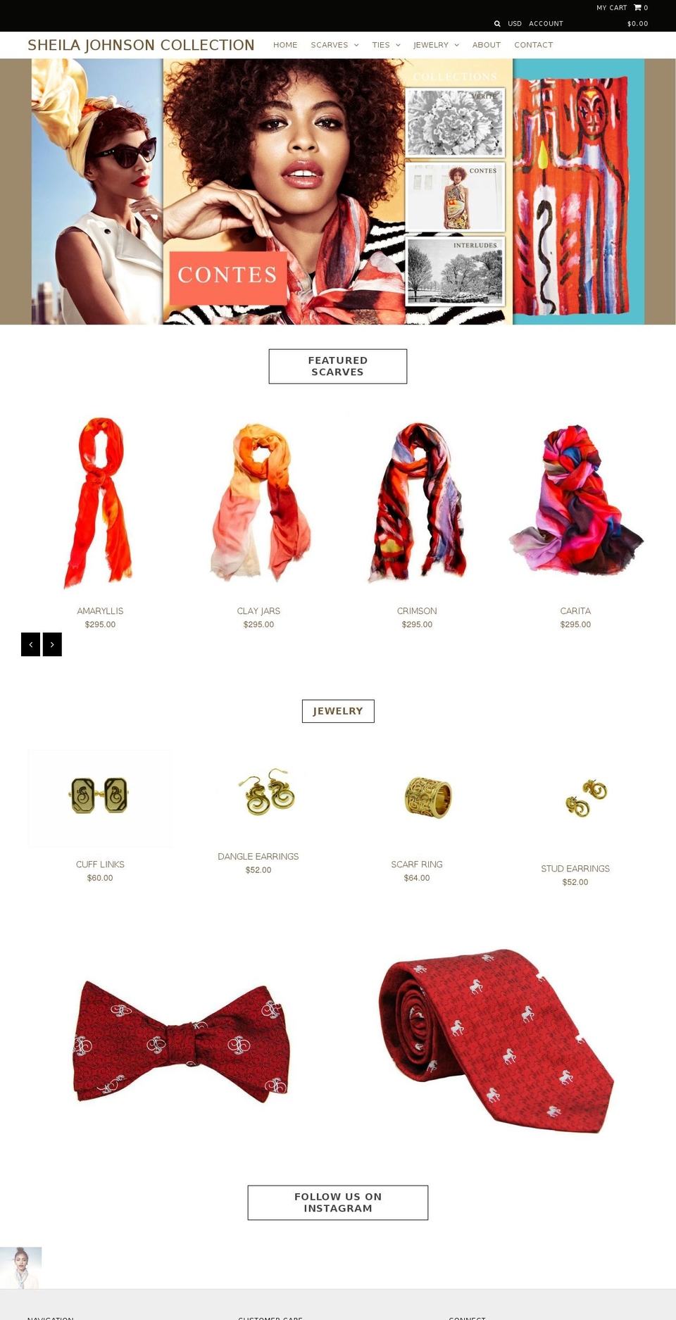 sheilajohnsondesign.com shopify website screenshot