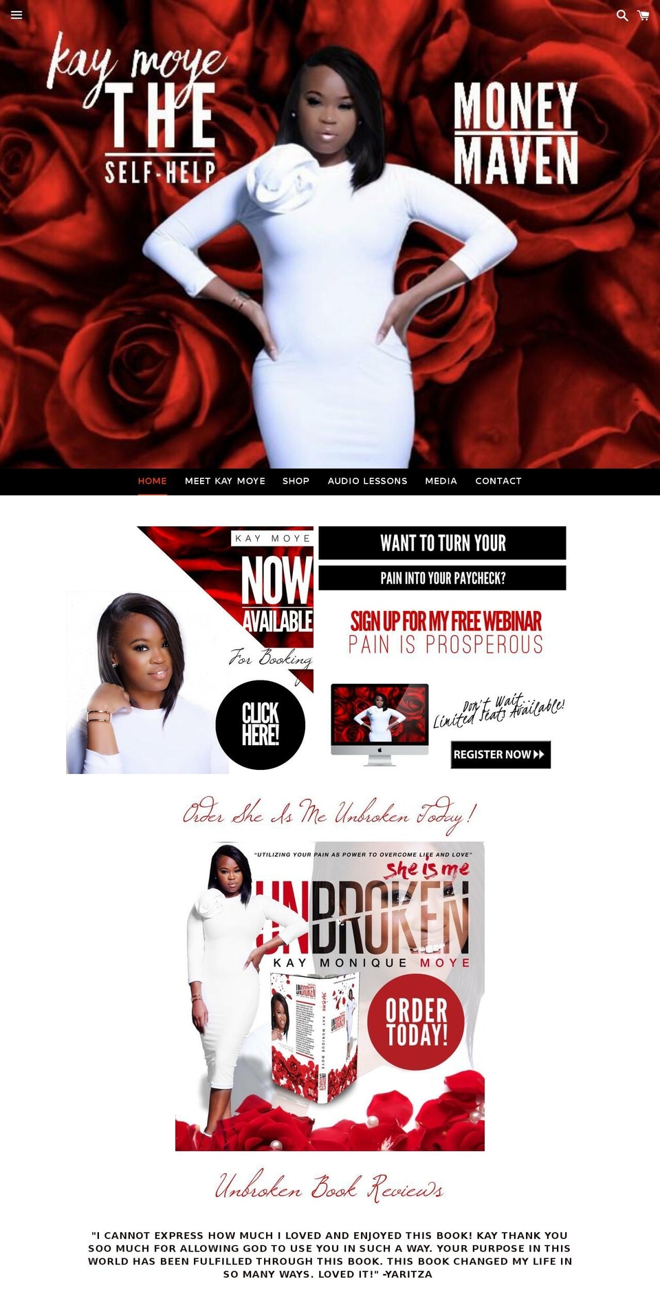 sheiskaymoye.com shopify website screenshot