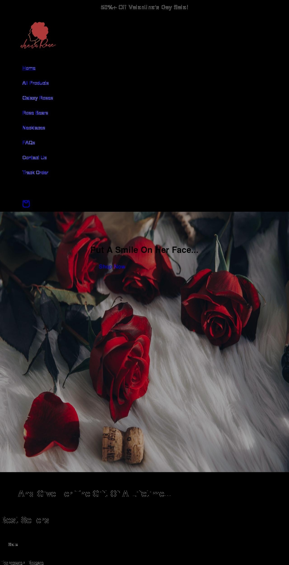 sheisrose.com shopify website screenshot
