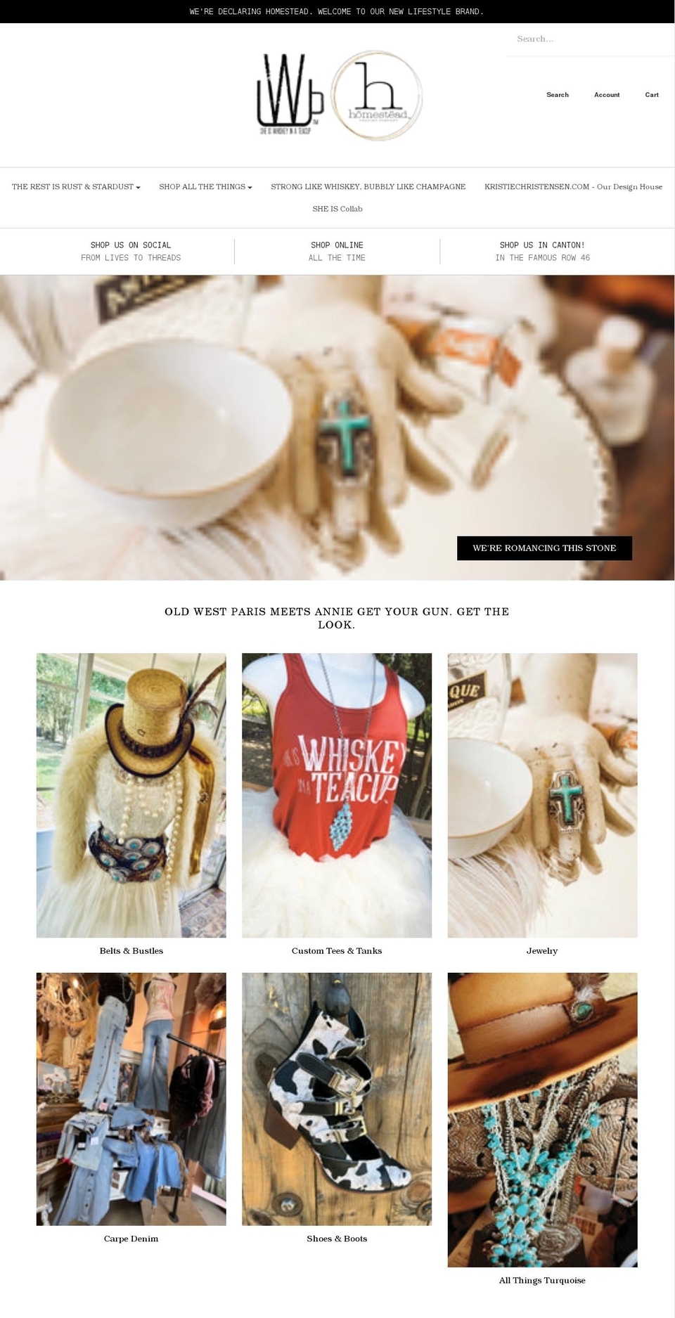 sheiswhiskeyinateacup.com shopify website screenshot