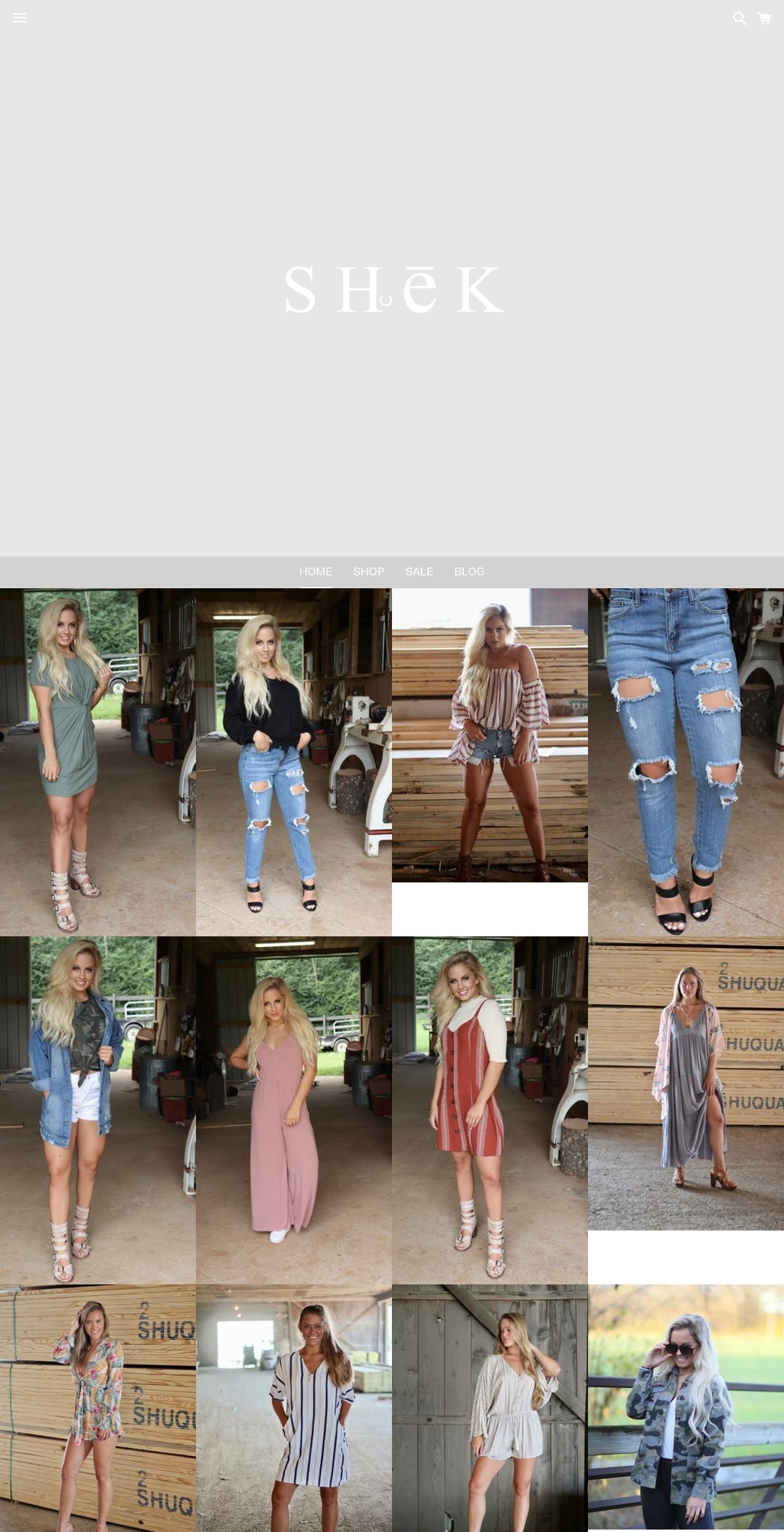 shekbysavannah.com — Shopify storefront screenshot