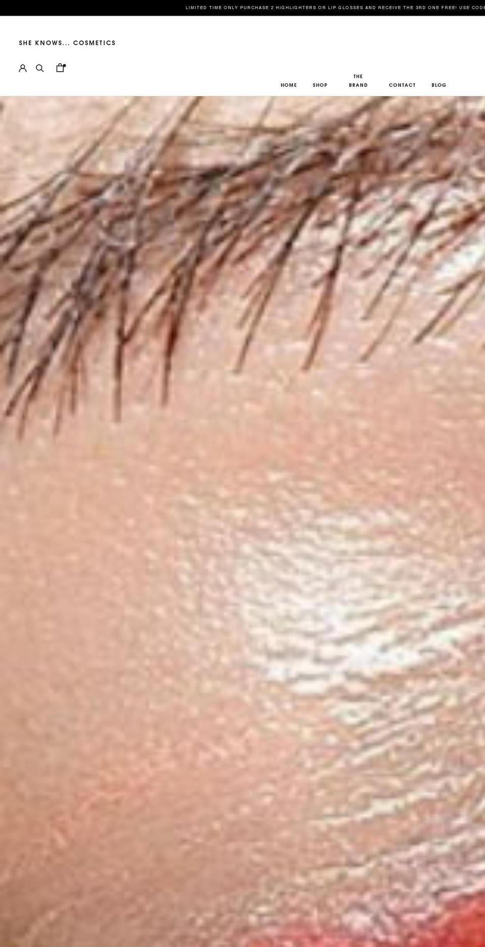 sheknowscosmetics.com shopify website screenshot