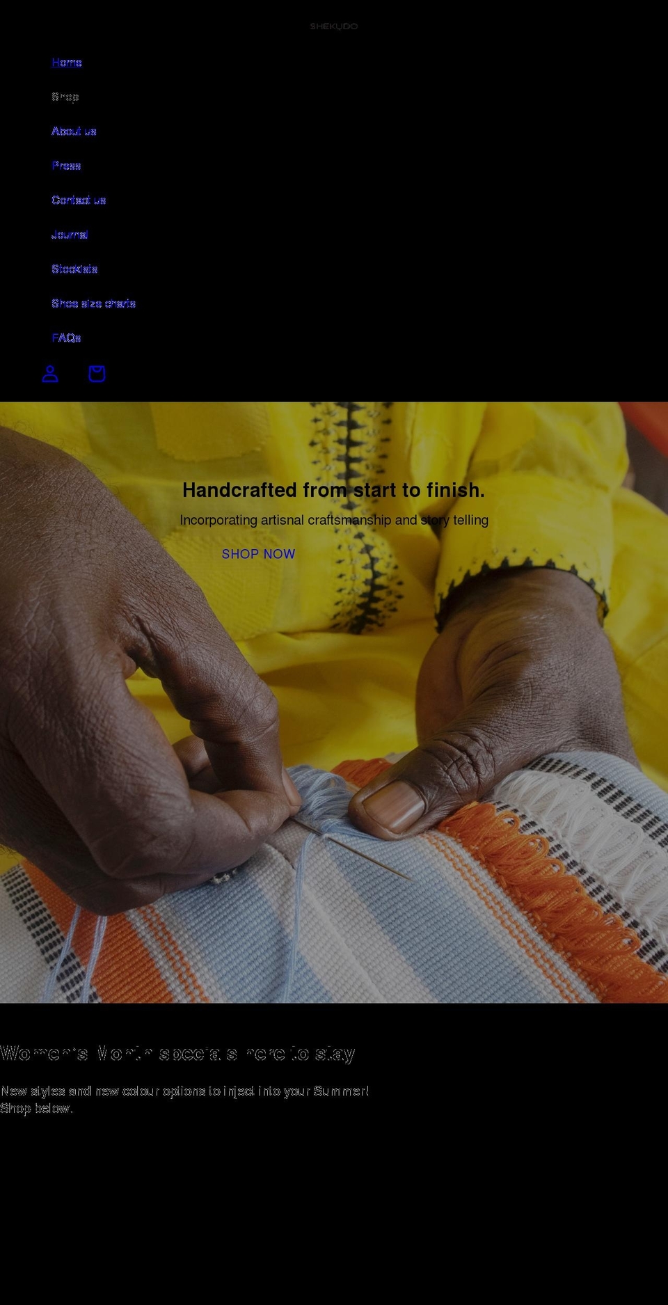 shekudo.com shopify website screenshot