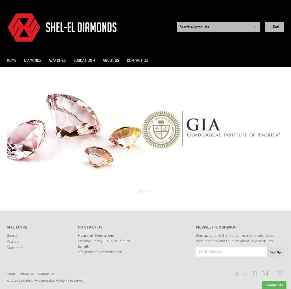 shel-eldiamonds.com — Shopify storefront screenshot