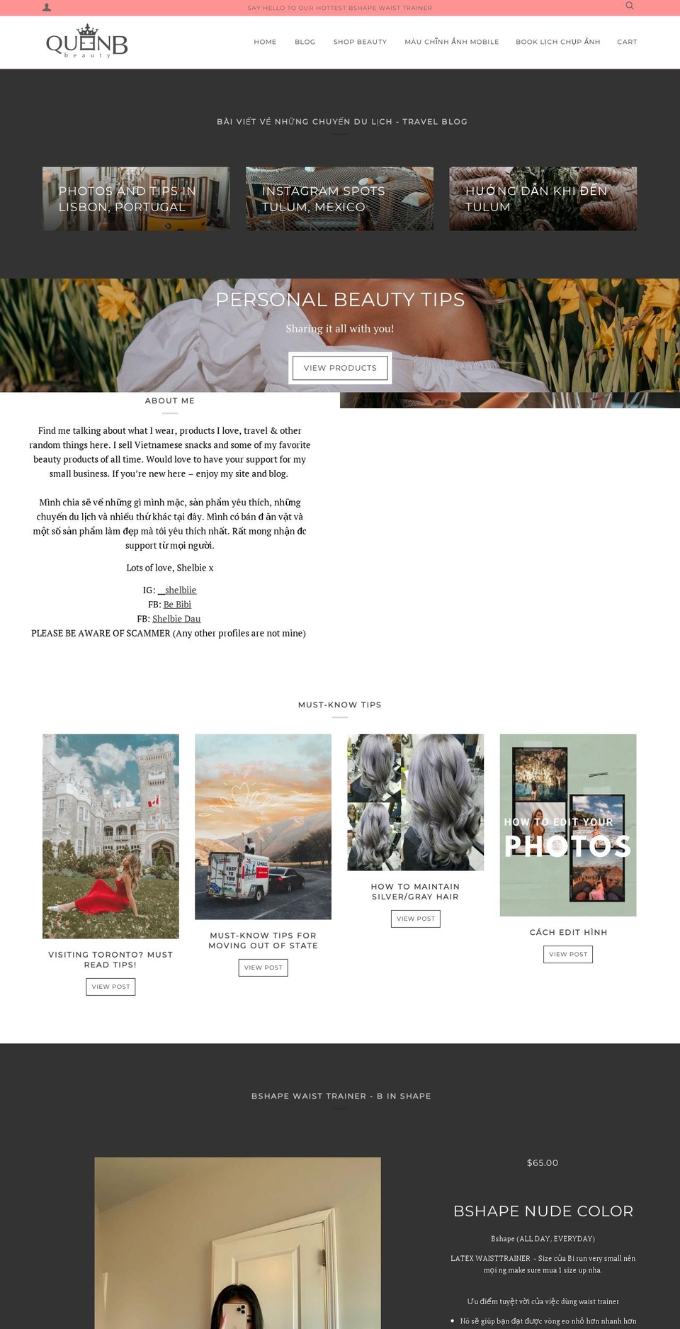 shelbiecorner.com shopify website screenshot