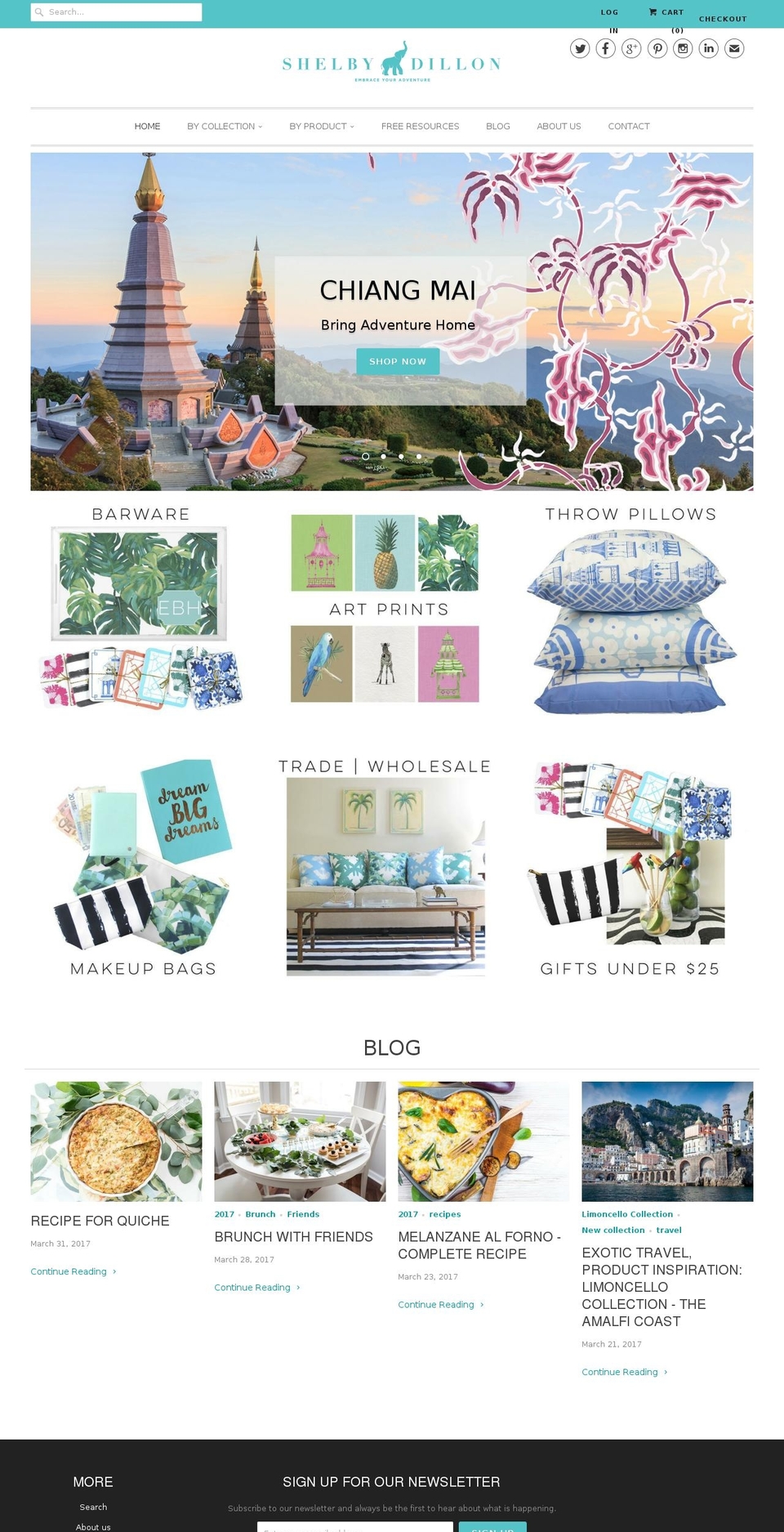 shelbydillon.com shopify website screenshot