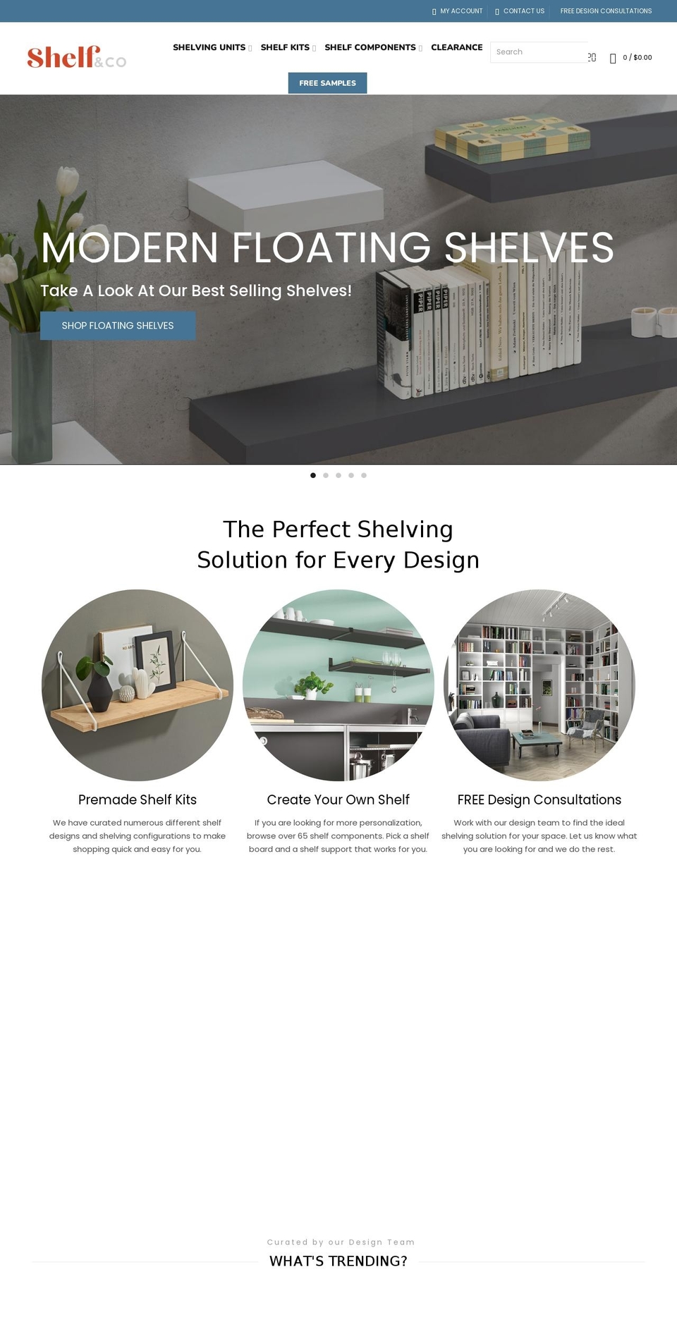 shelf-co.com shopify website screenshot