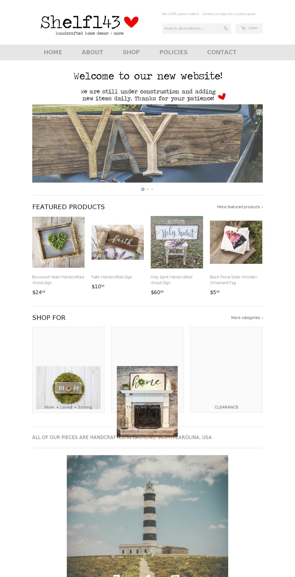 shelf143.com shopify website screenshot