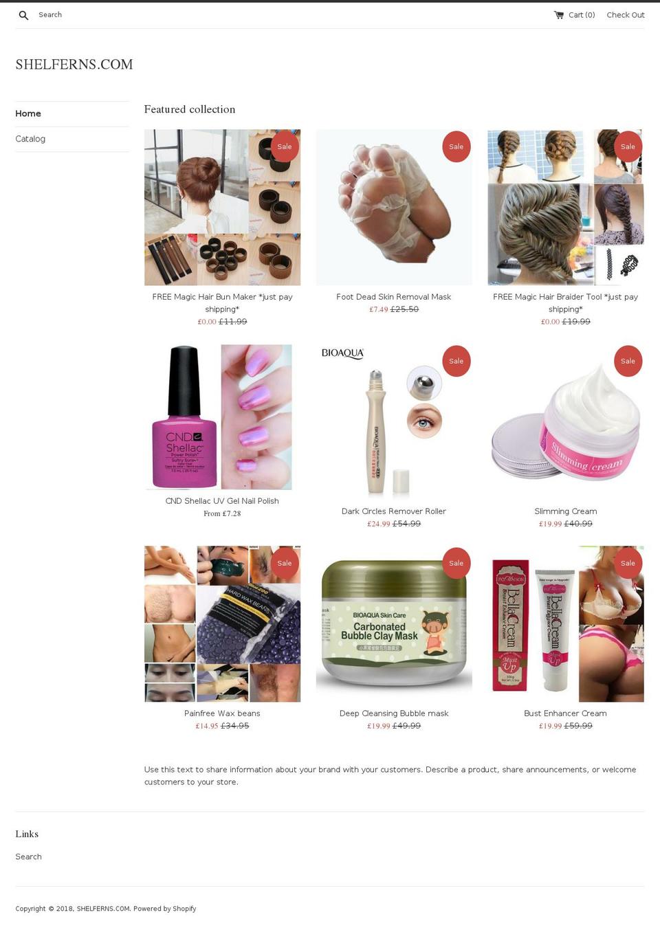 shelferns.com — Shopify storefront screenshot