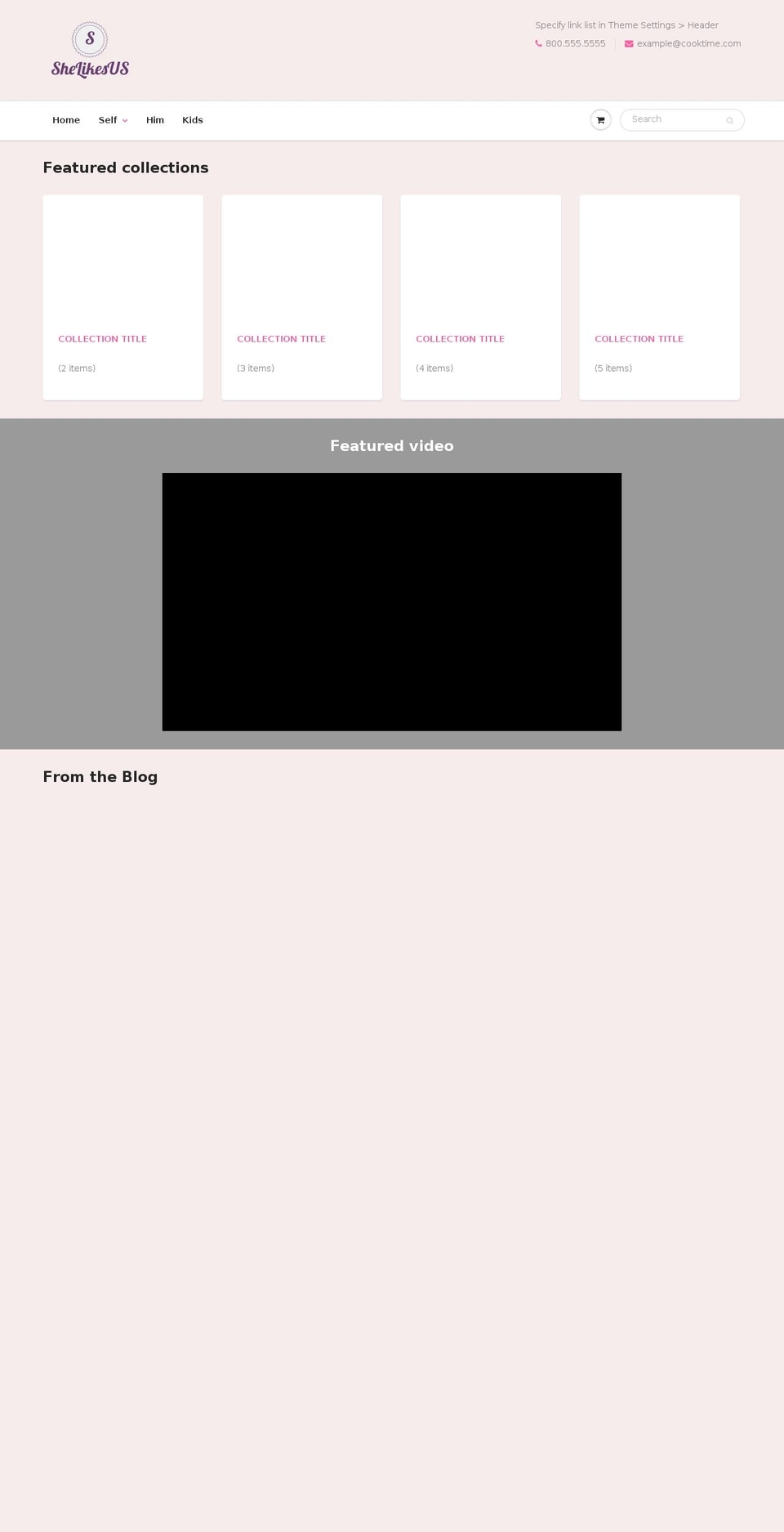shelikesus.com — Shopify storefront screenshot
