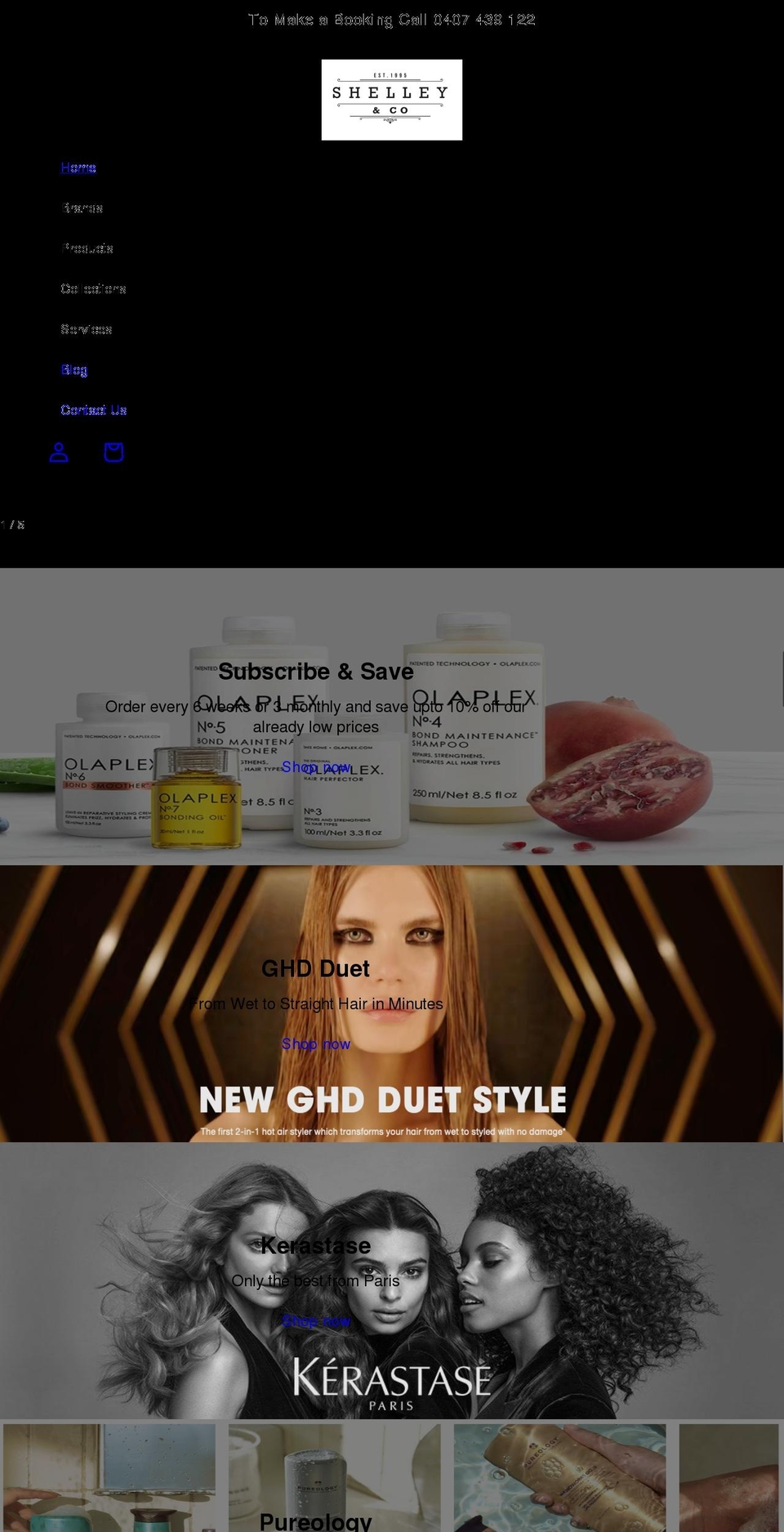 shelleyandco.com.au shopify website screenshot