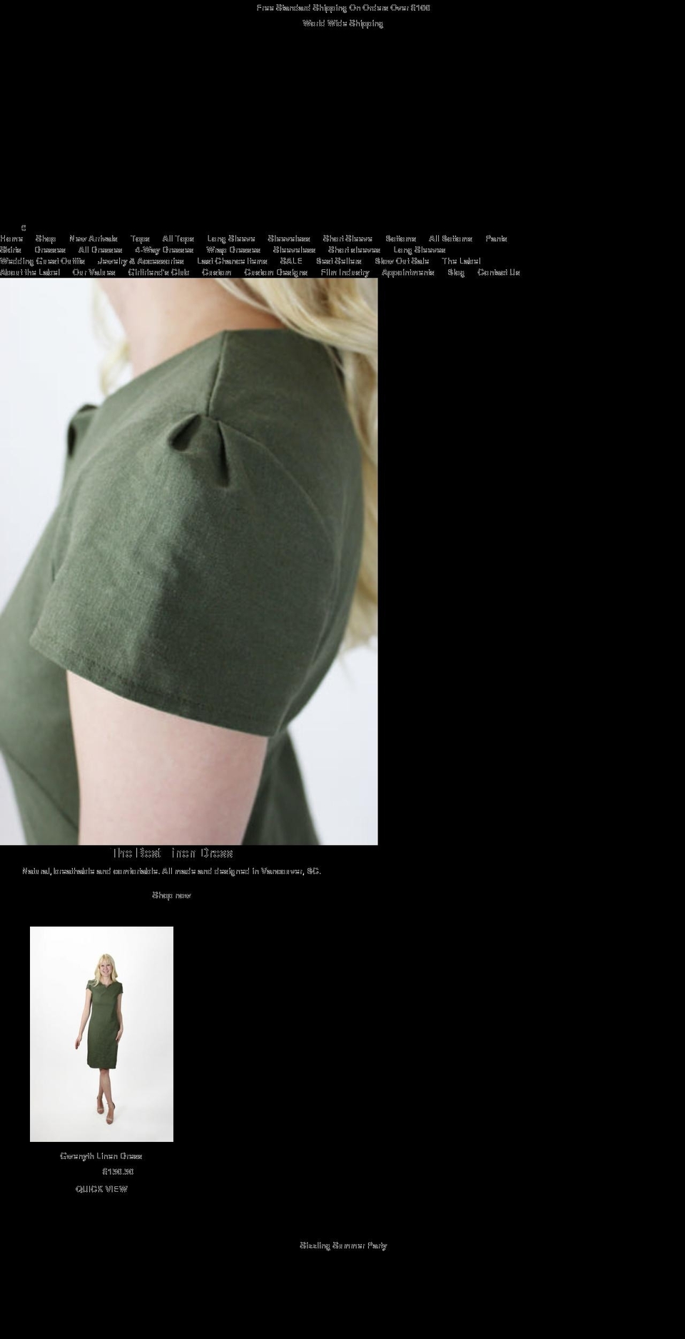 shelleyklassen.com shopify website screenshot