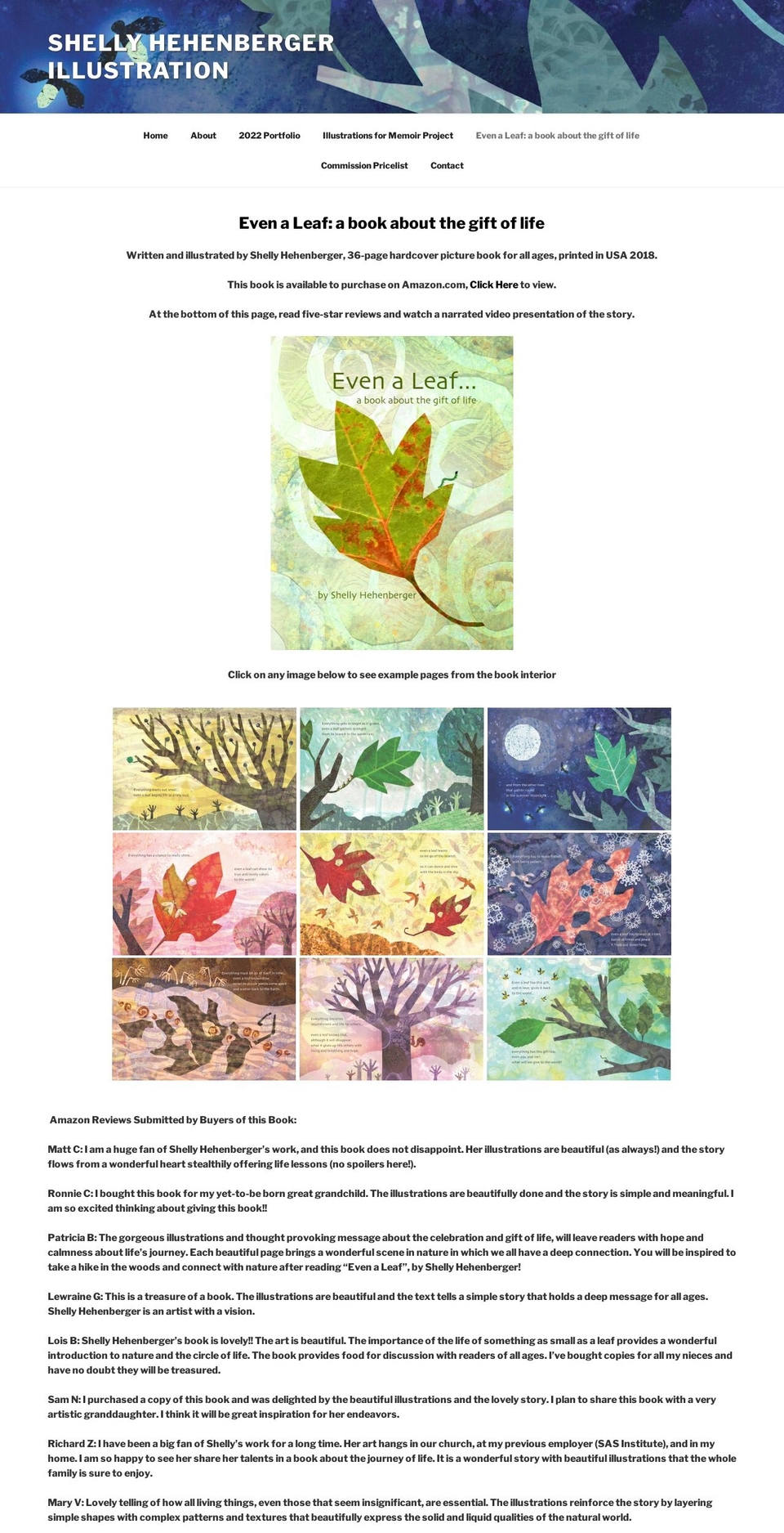 shellyhehenberger-artbooks.com — Shopify storefront screenshot