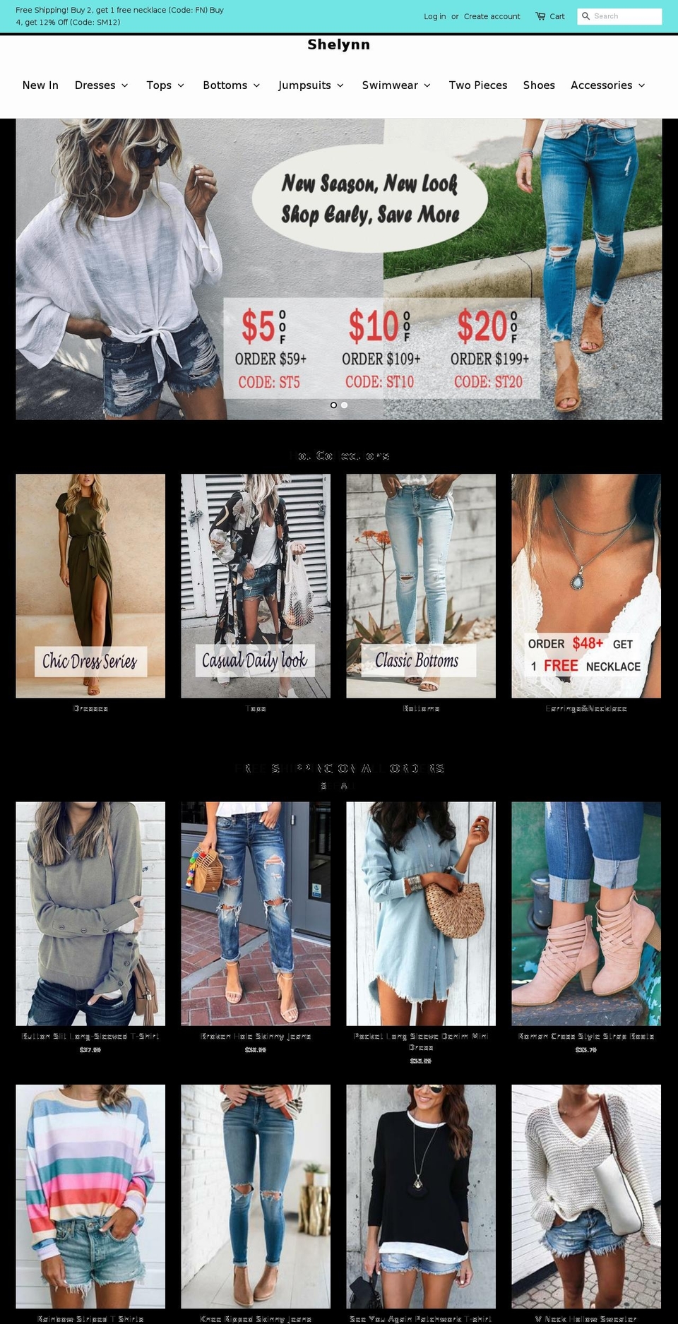 shelynn.com — Shopify storefront screenshot