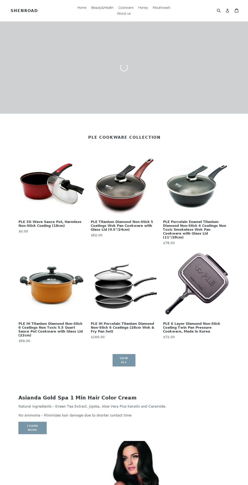 shenroad.com shopify website screenshot