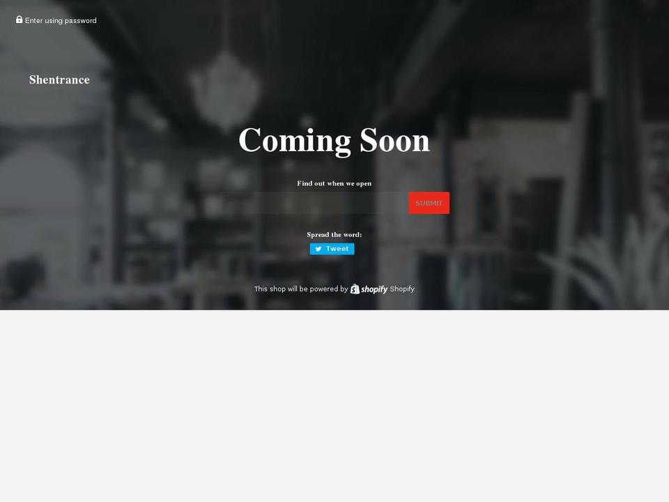 shentrance.com — Shopify storefront screenshot