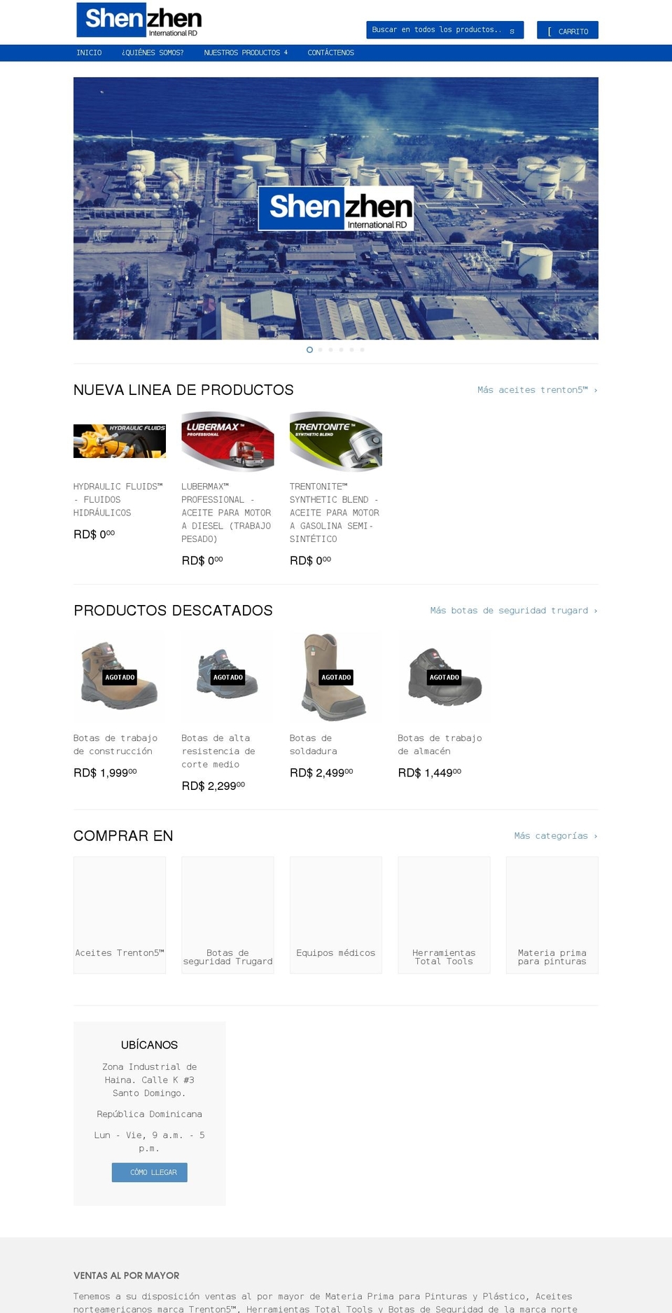 shenzhen-rd.com shopify website screenshot