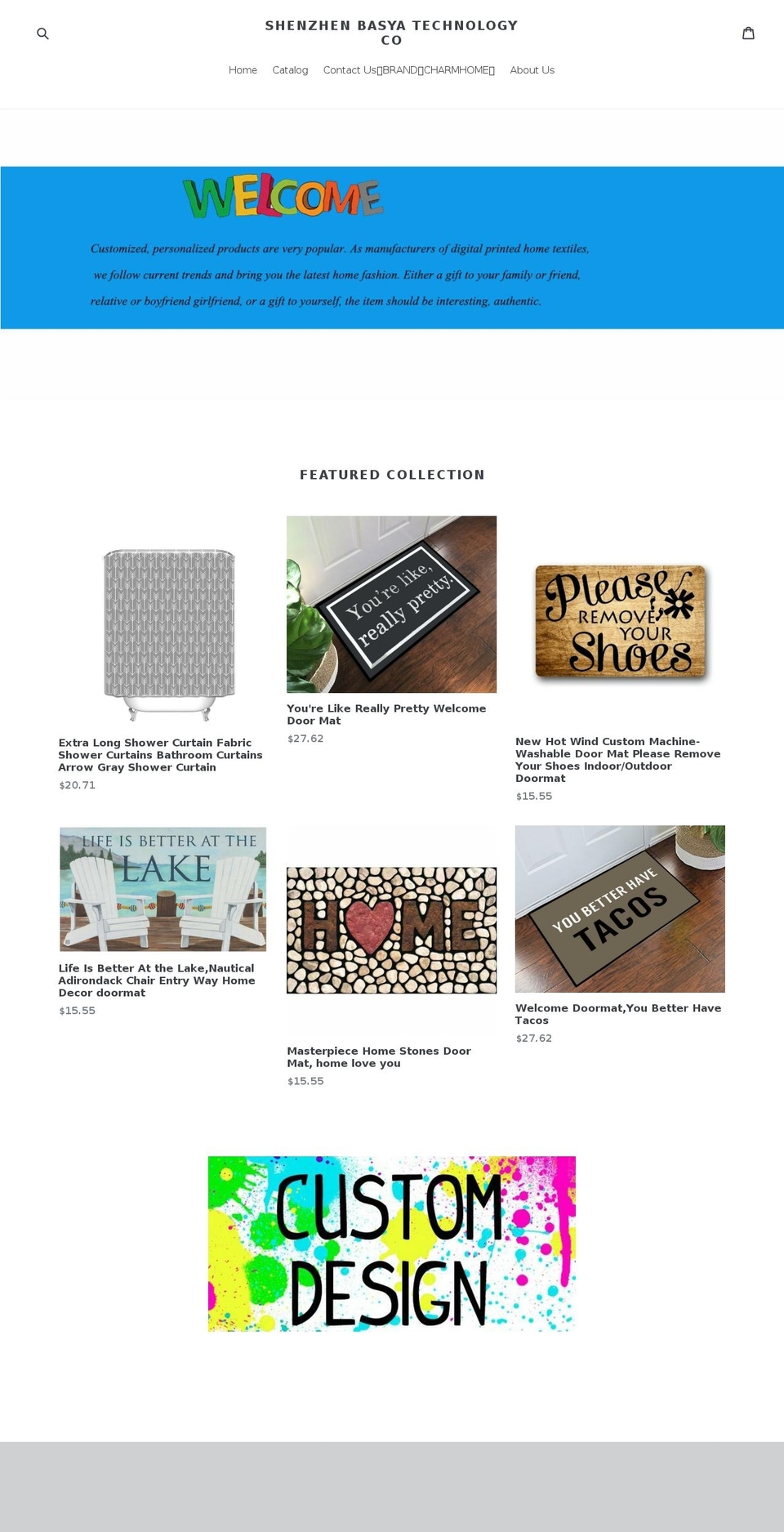 shenzhenbasyatechnology.com — Shopify storefront screenshot
