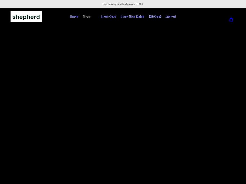 shepherd-store.com shopify website screenshot