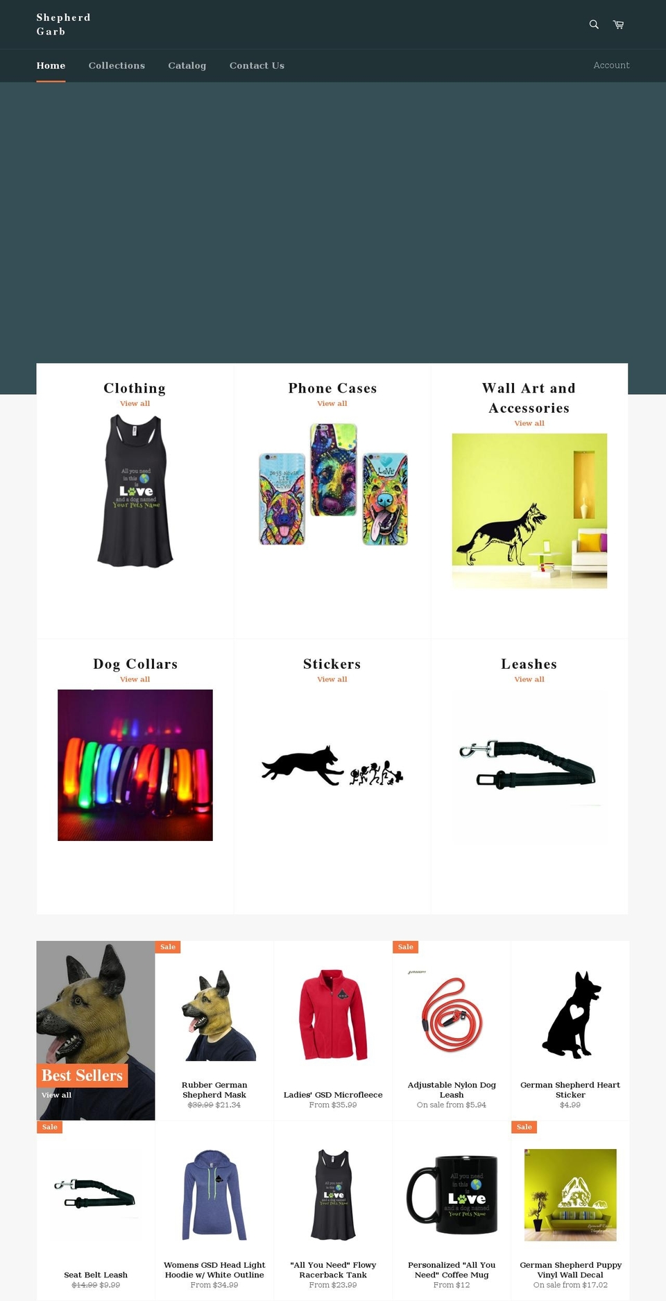 shepherdgarb.com shopify website screenshot