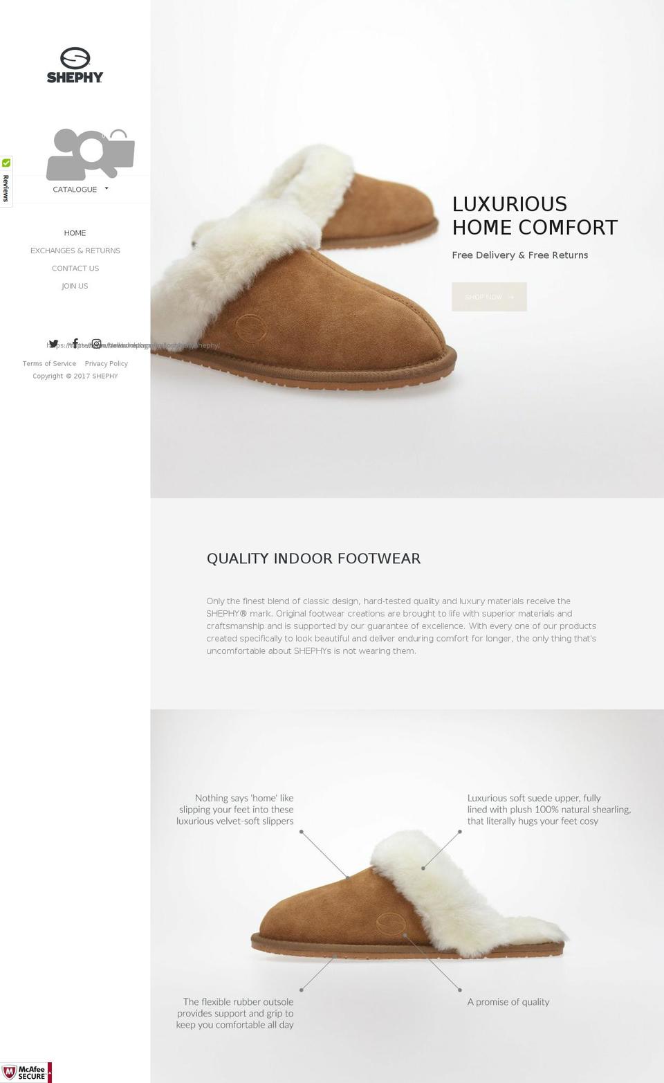 shephy.com shopify website screenshot