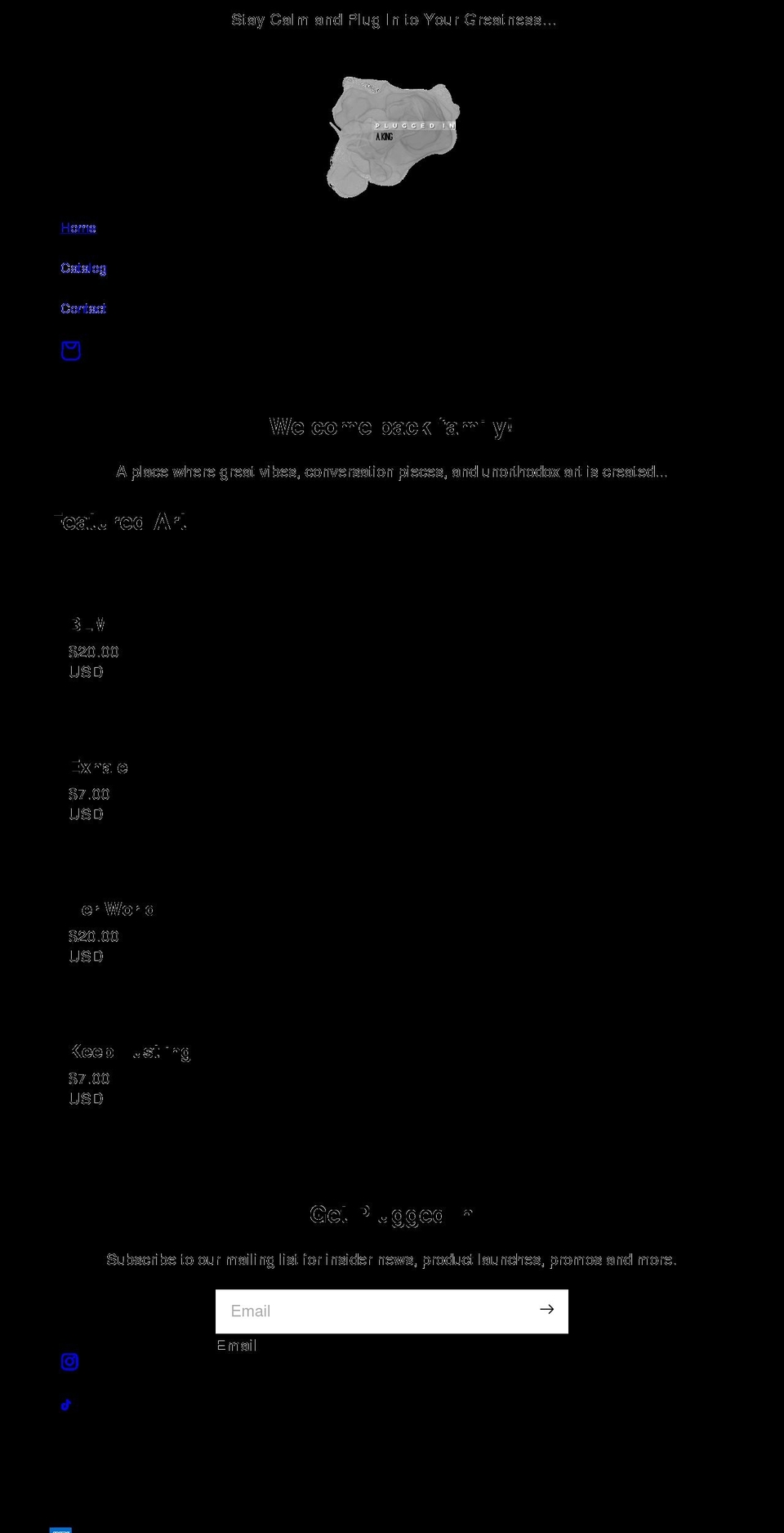 shepluggedin.com shopify website screenshot