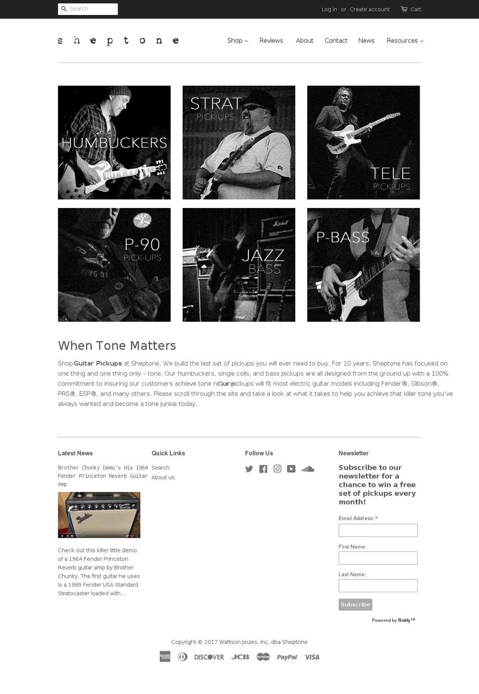 sheptone.com shopify website screenshot