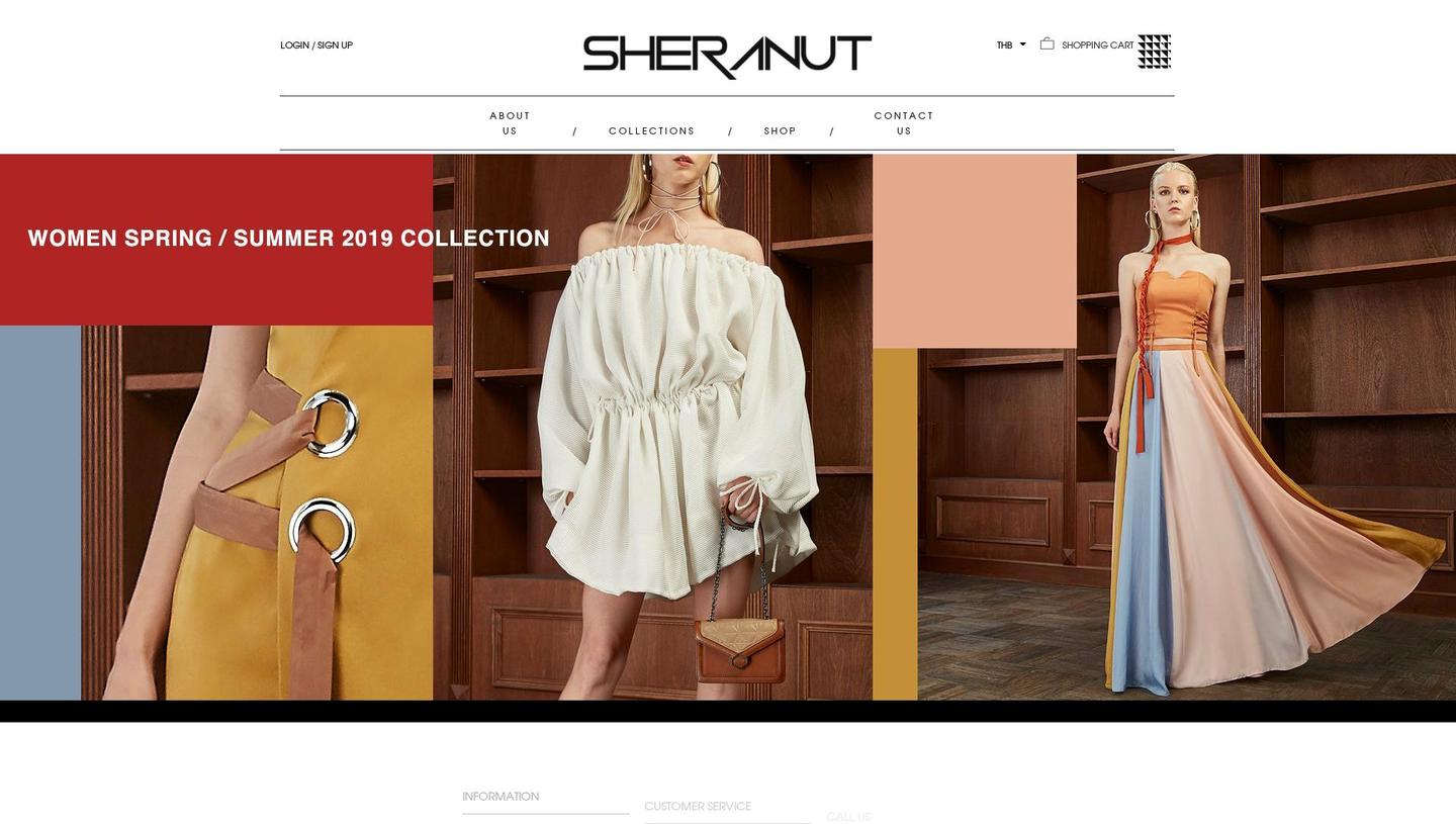 sheranut-brand.com — Shopify storefront screenshot