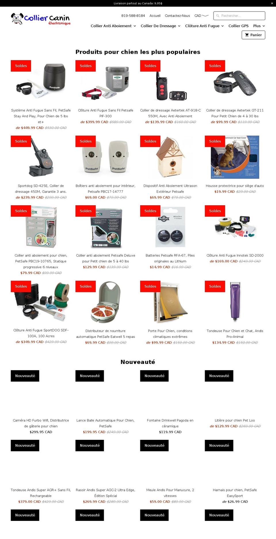sherbrookeelectronique.com shopify website screenshot