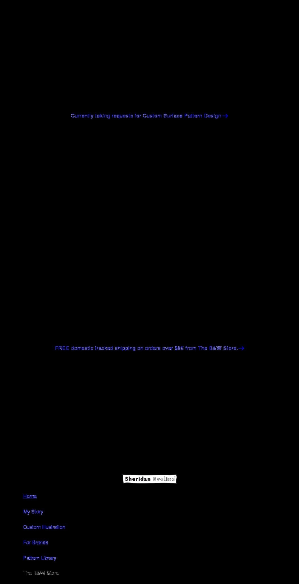 sheridaneveline.com shopify website screenshot