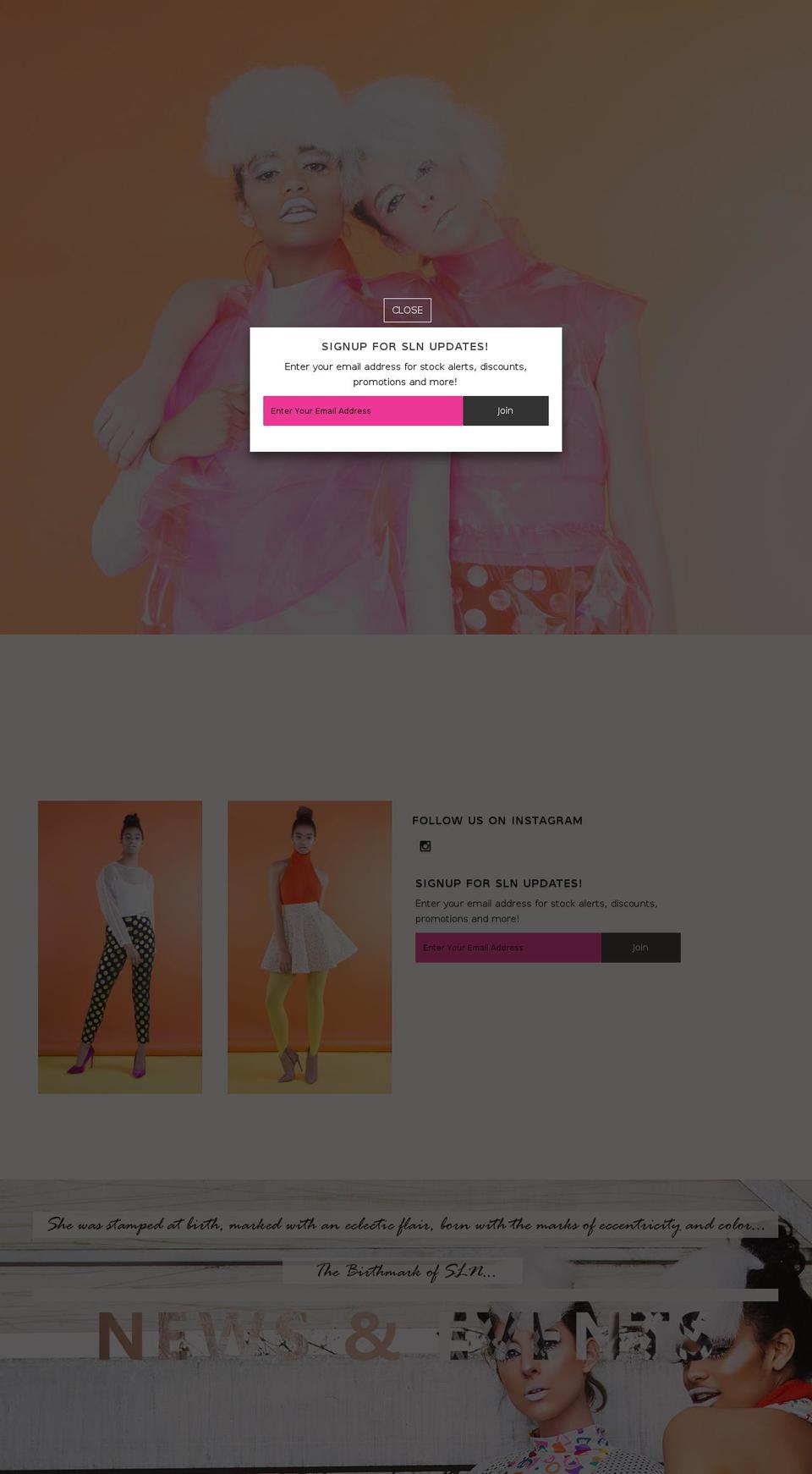 sherielnevett.com shopify website screenshot