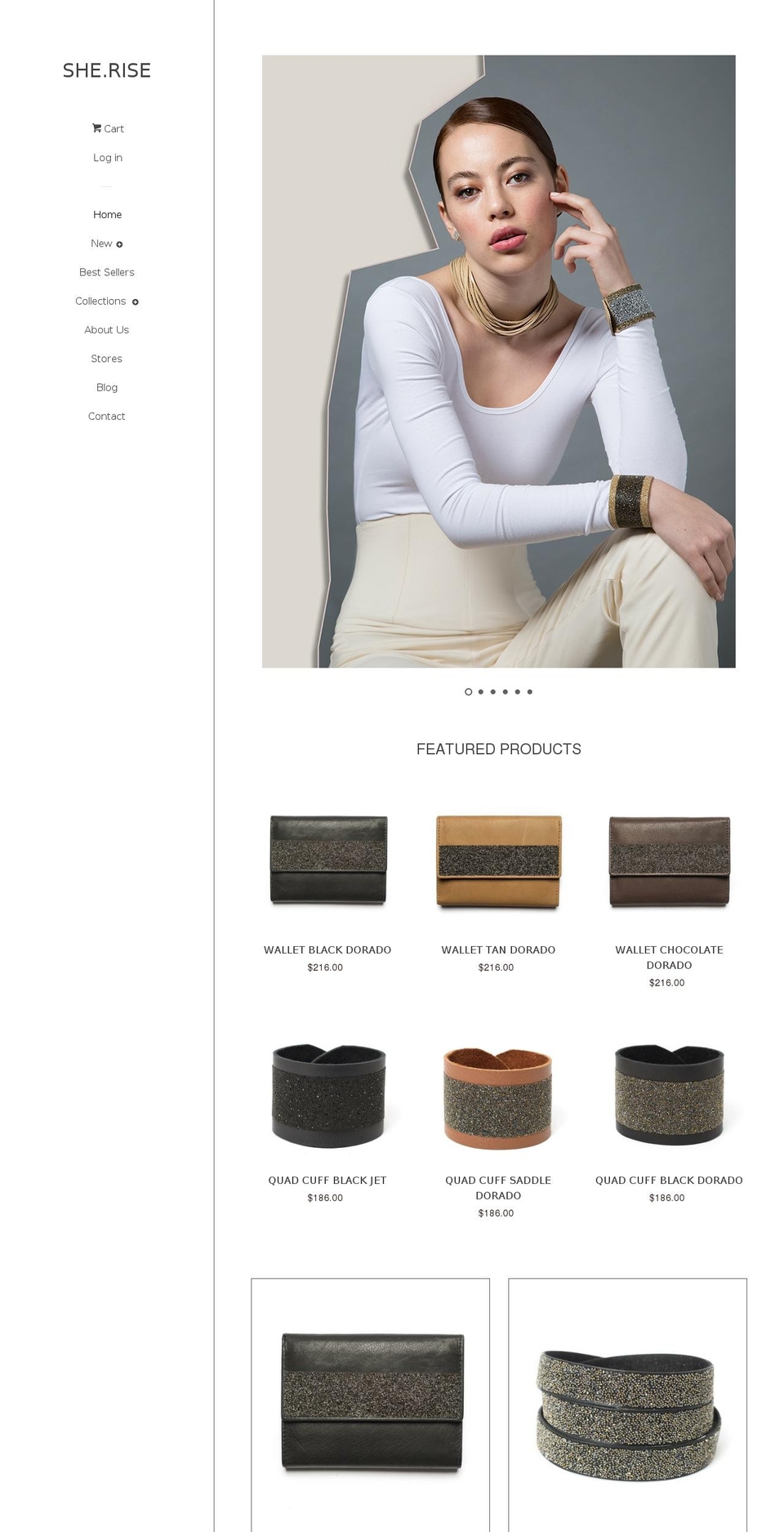 sherise.com shopify website screenshot
