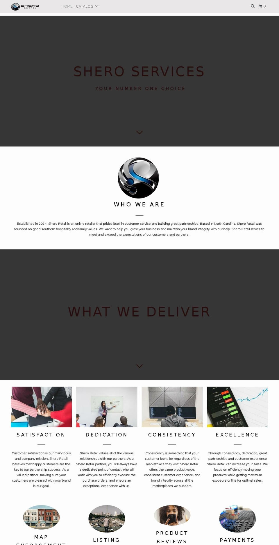 sheroservices.com — Shopify storefront screenshot