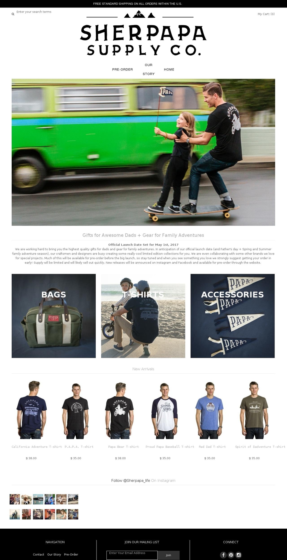 sherpapa.com shopify website screenshot