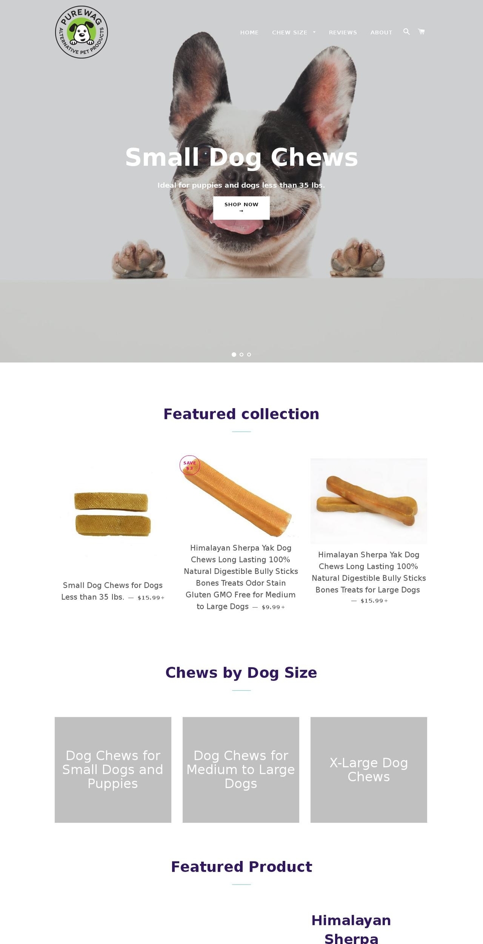 sherpatreats.com — Shopify storefront screenshot