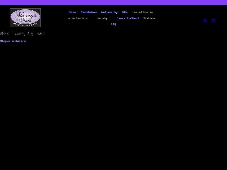 sherrysonmain.ca shopify website screenshot
