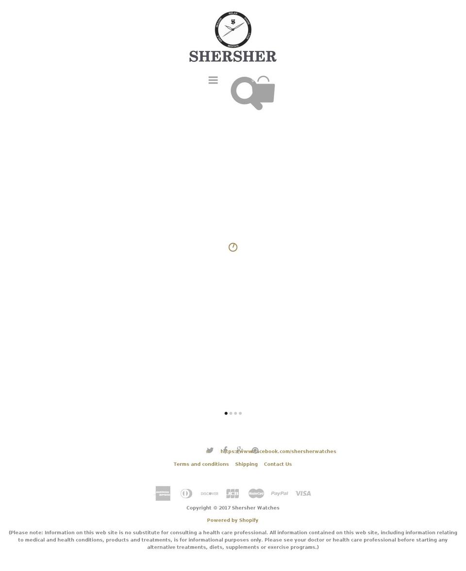 shersherwatch.com shopify website screenshot