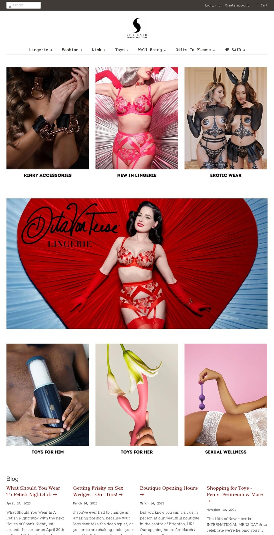 shesaidemporium.com — Shopify storefront screenshot