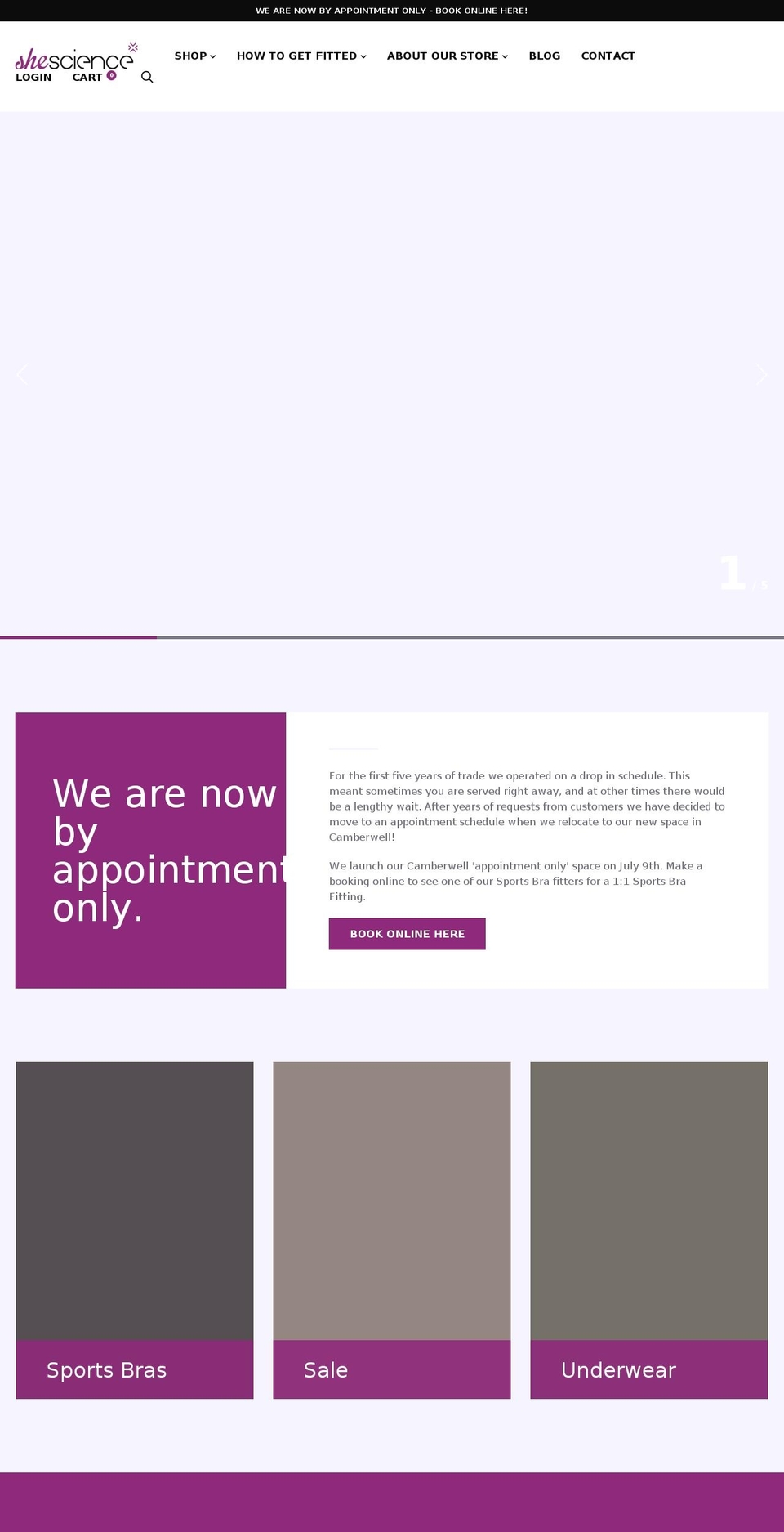 shescience.com.au shopify website screenshot