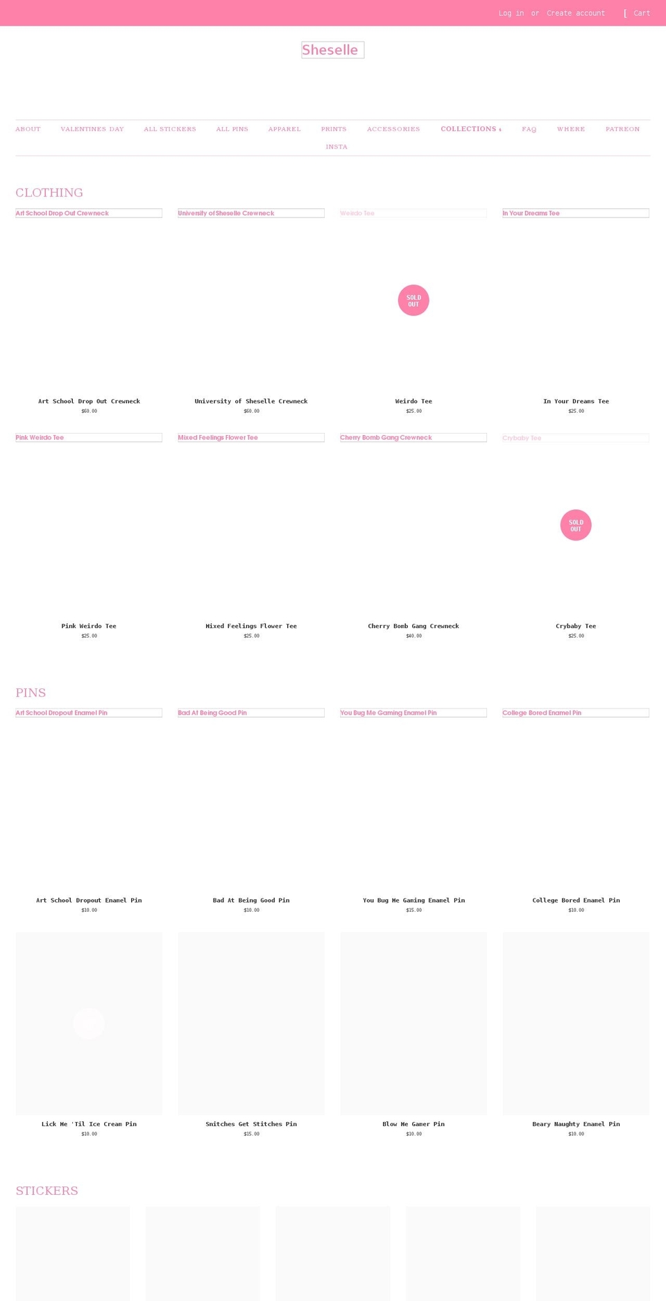 sheselle.com shopify website screenshot