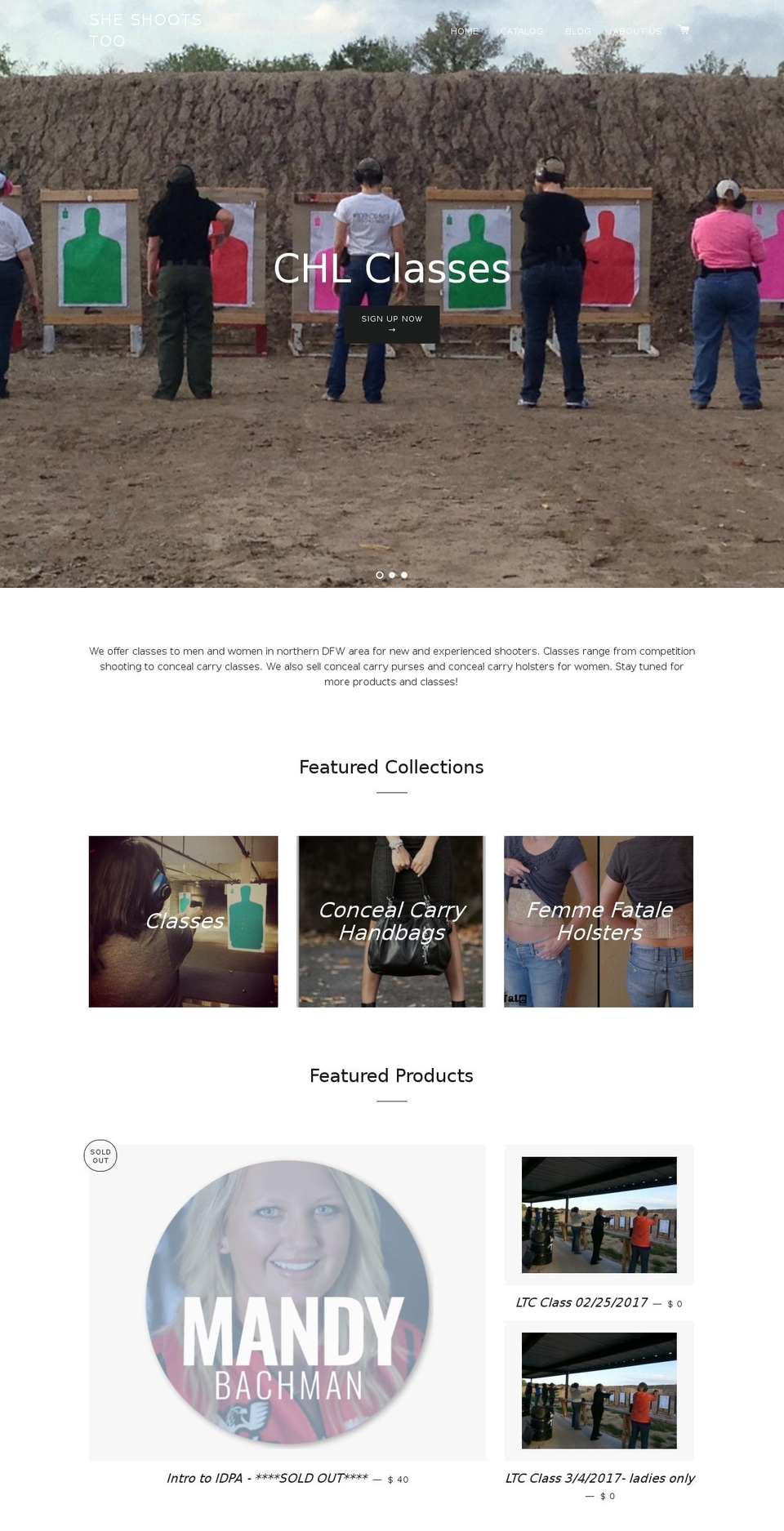 sheshootstoo.net shopify website screenshot