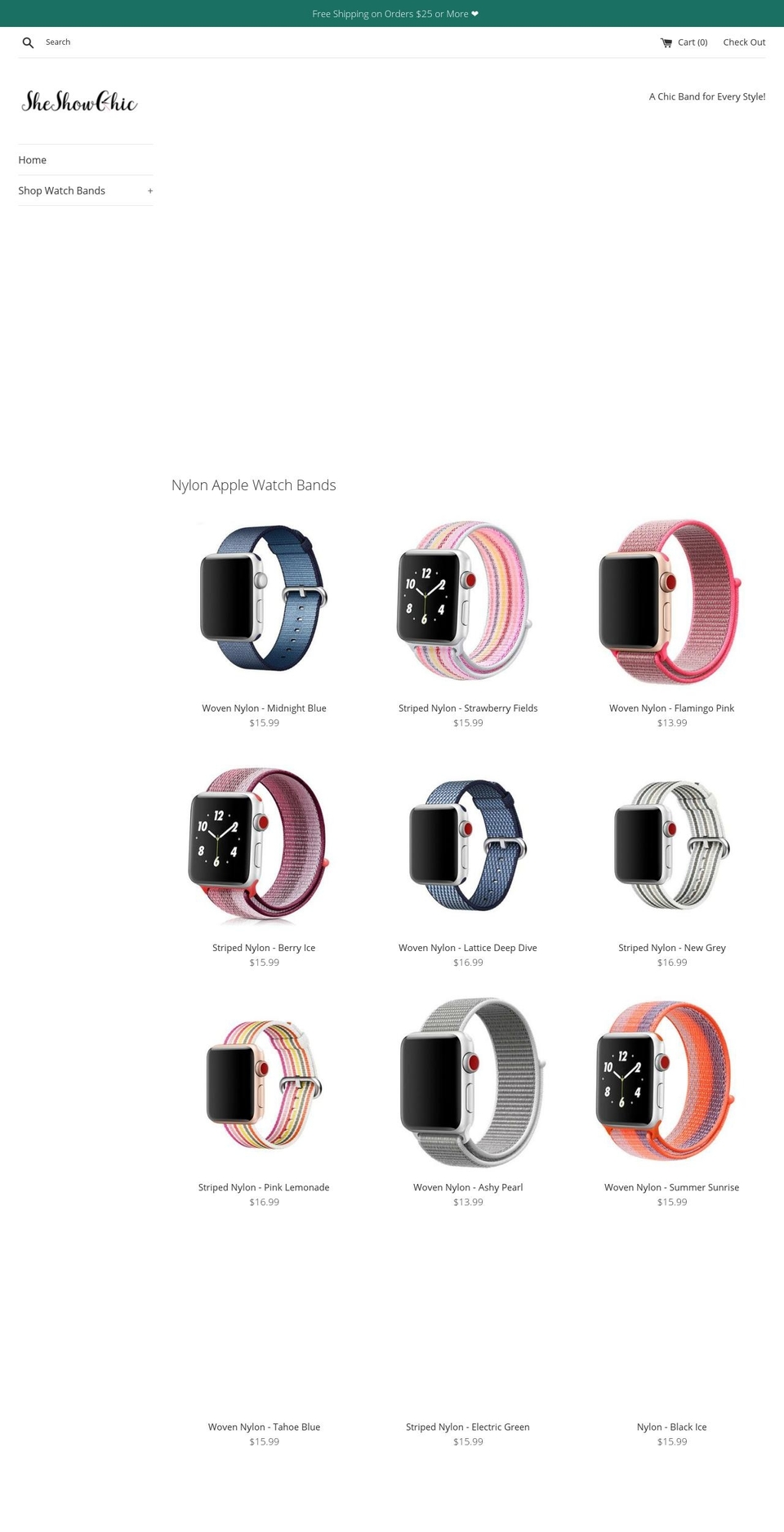 sheshowchic.com — Shopify storefront screenshot