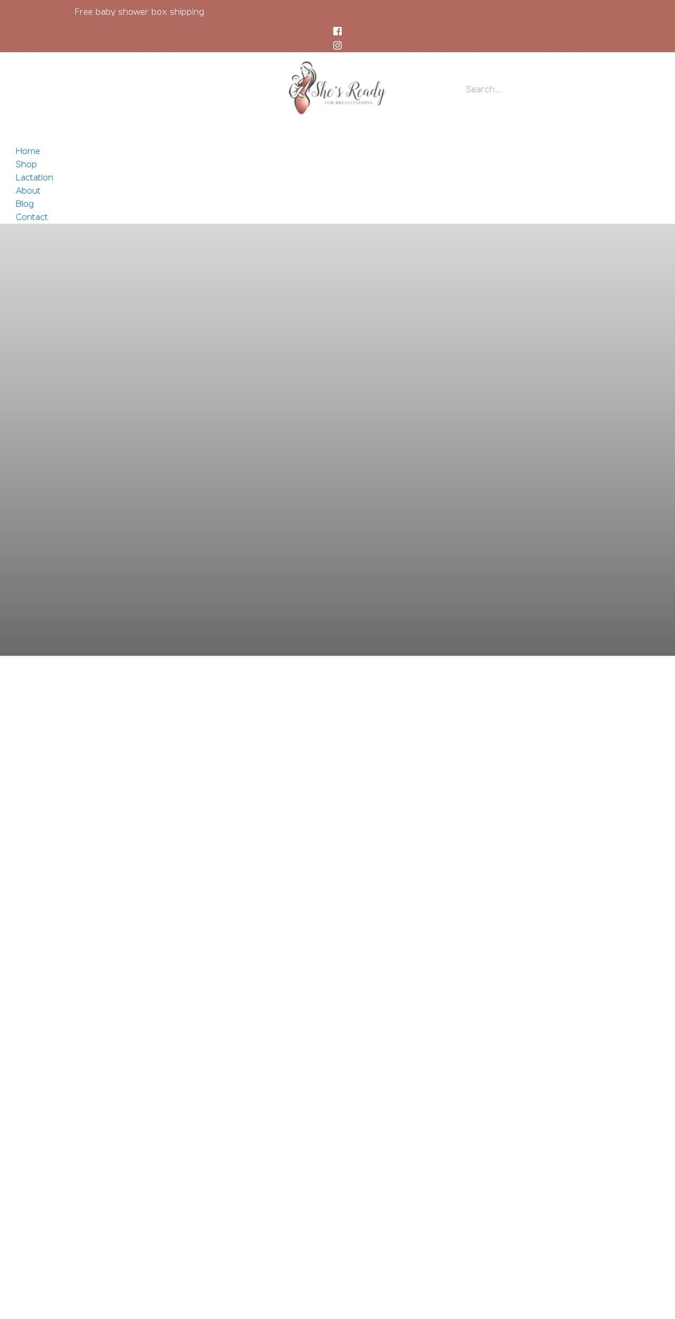 shesreadyforbreastfeeding.com shopify website screenshot