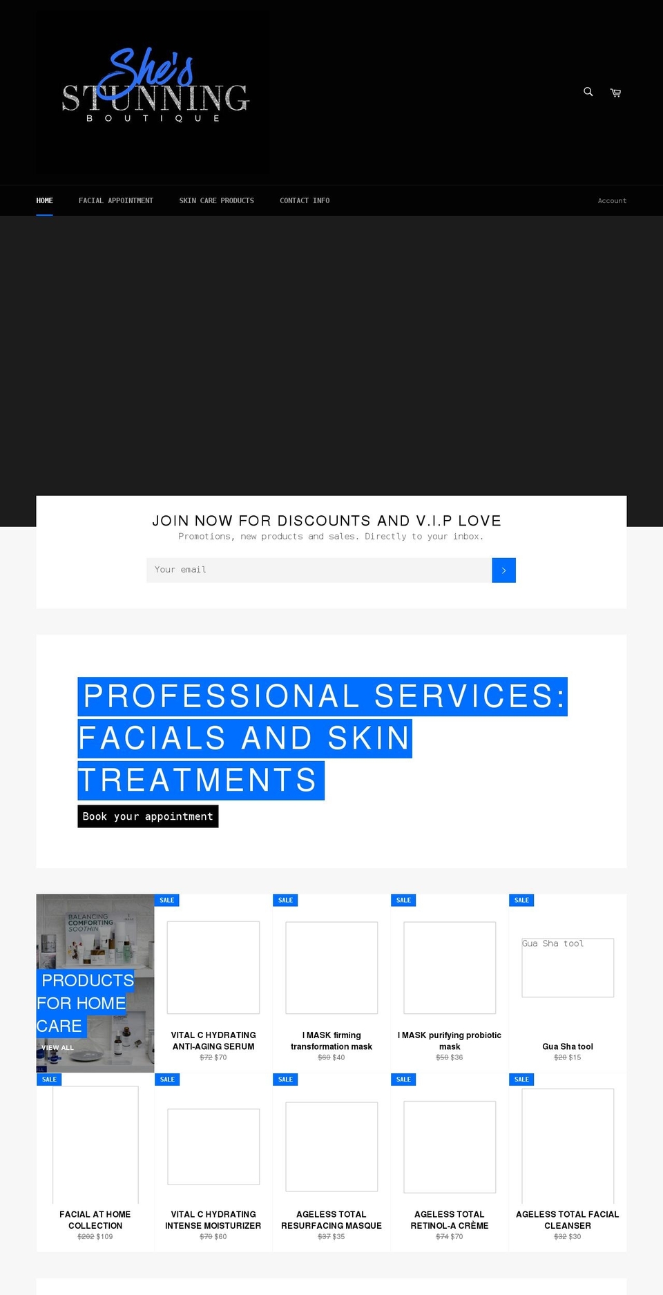 shesstunningboutique.com shopify website screenshot