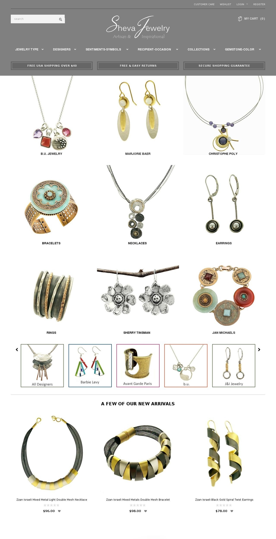 Avenue Shopify theme site example shevajewelry.com